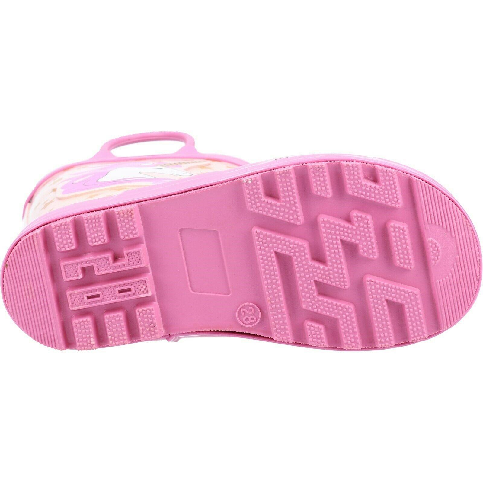 Gummistiefel "Puddle", Einhorn Kinder Pink 4/5