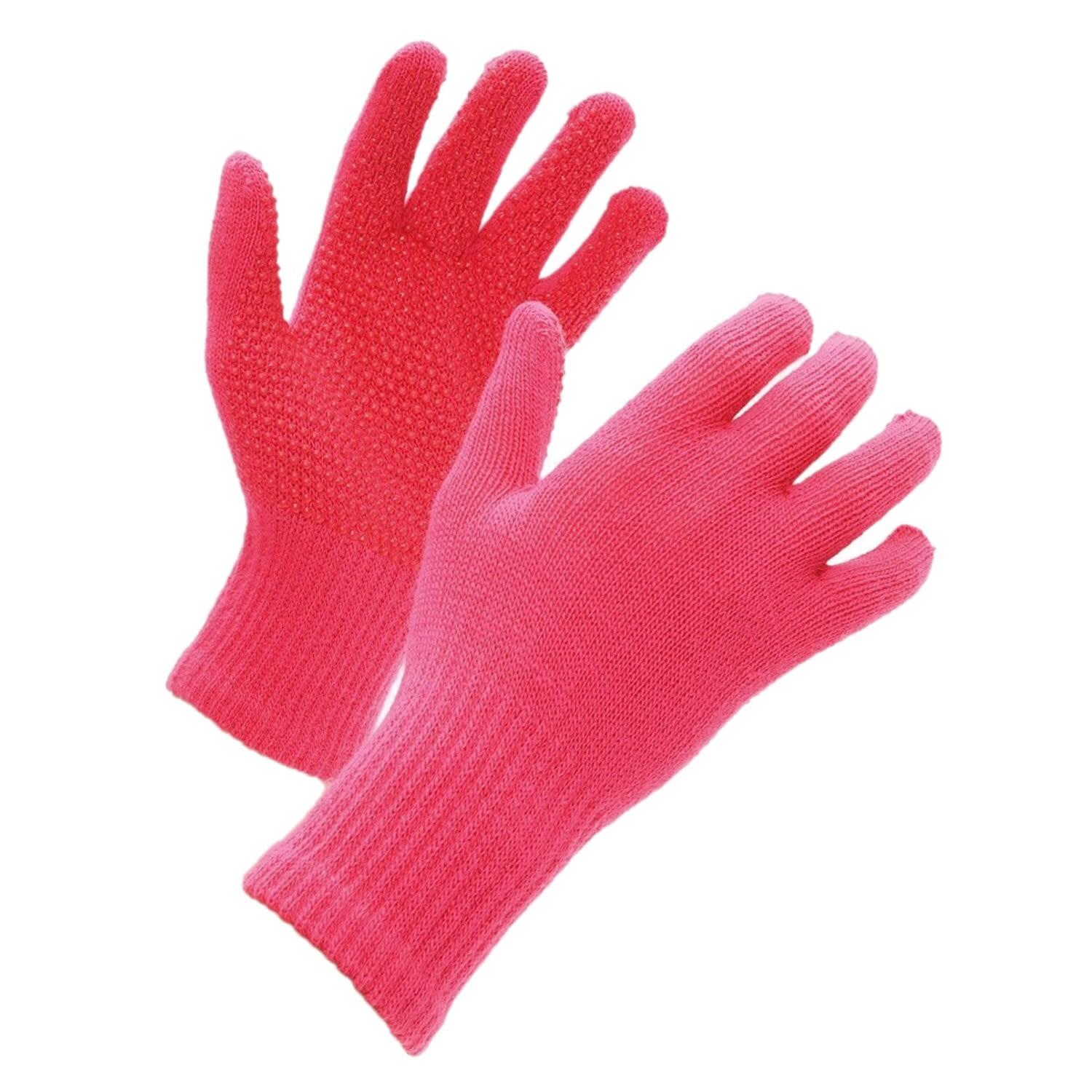 Childrens/Kids Suregrip Riding Gloves (Pink) 1/3