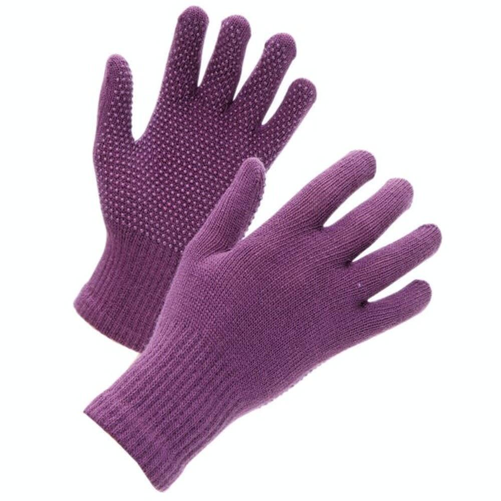 Childrens/Kids Suregrip Riding Gloves (Purple) 1/3