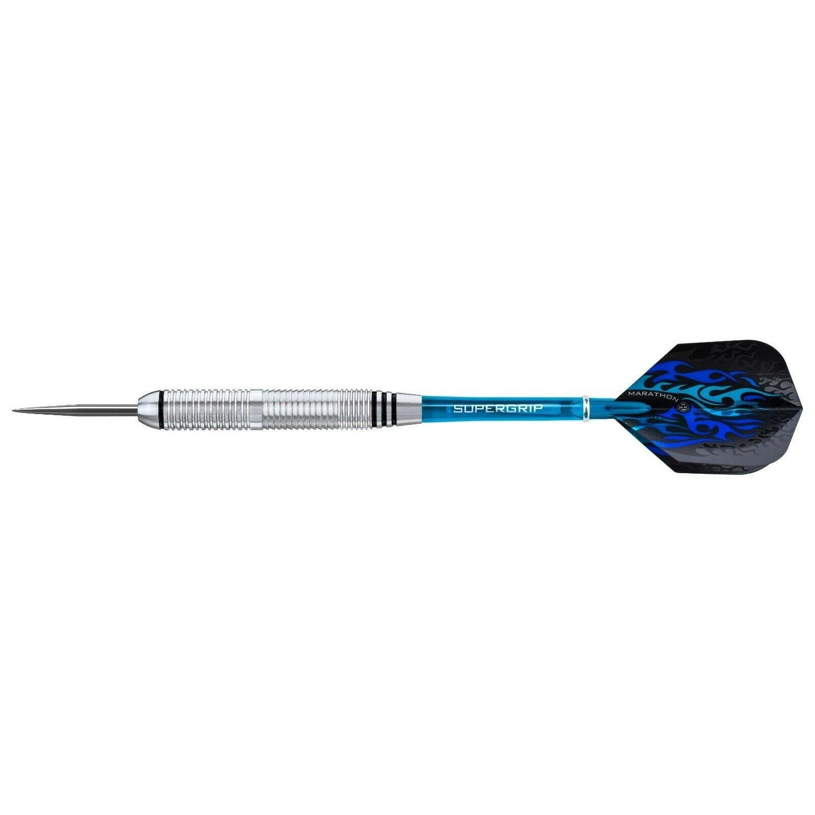 HARROWS Blaze Inox Steel Darts (Silver/Blue)