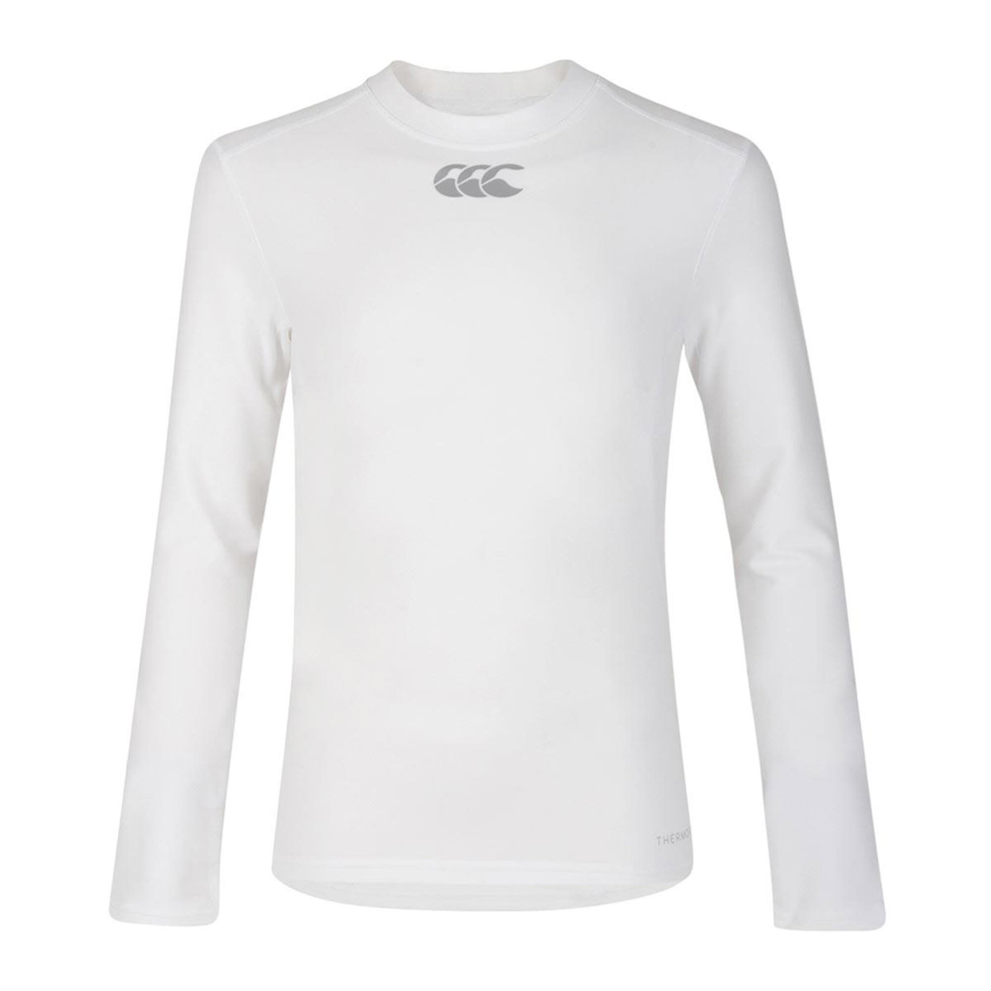 CANTERBURY Childrens/Kids Long Sleeve ThermoReg Base Layer Top (White)
