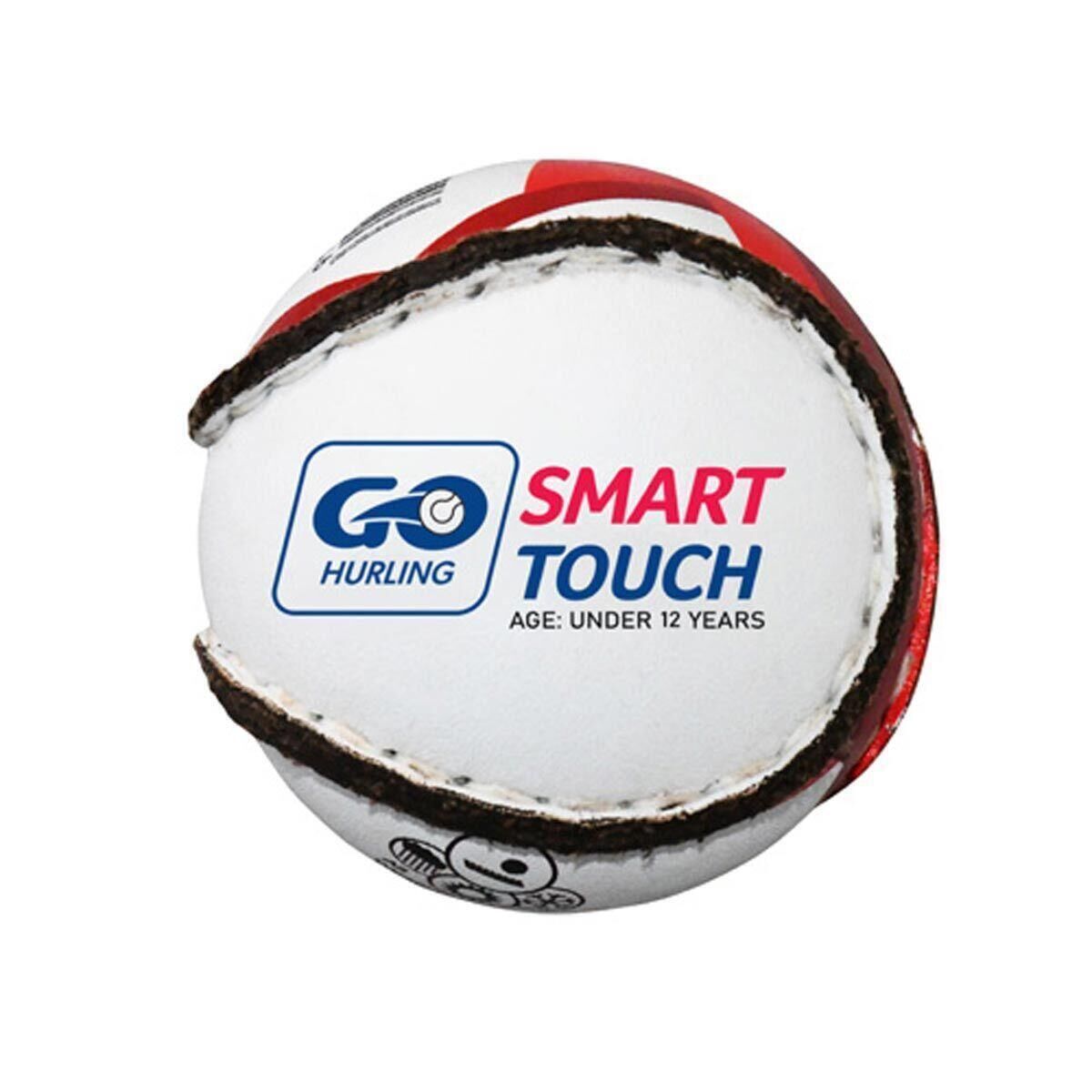 MURPHYS Smart Touch Hurling Sliotar Ball (White/Red/Black)