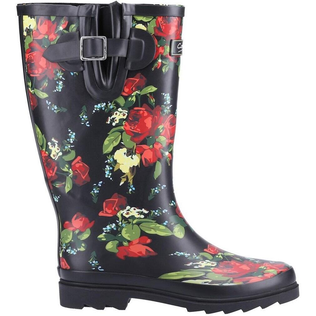 Women's rain boots (Black / Red)