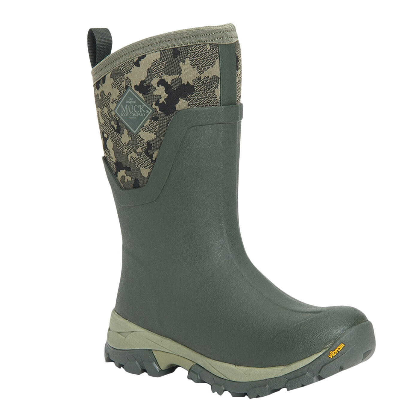 MUCK BOOTS Womens/Ladies Arctic Ice Vibram Camo Wellington Boots (Moss)