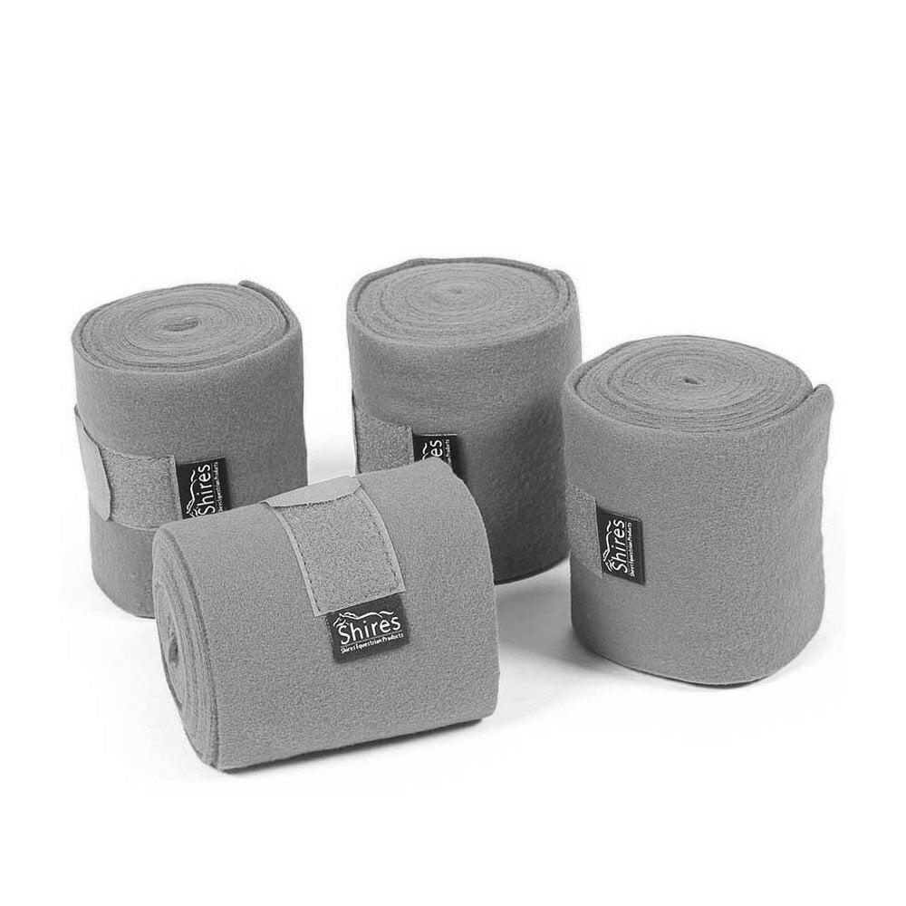 Fleece Horse Bandages (Pack of 4) (Grey) 1/3