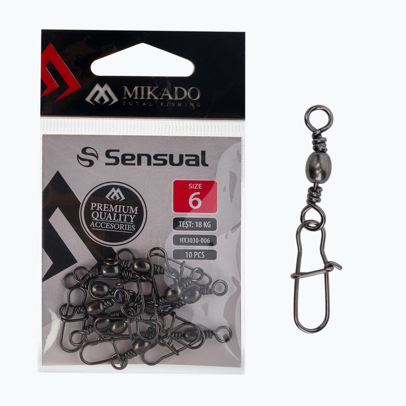 Pins de seguridad con mikado giratorios de canón 10 PC.