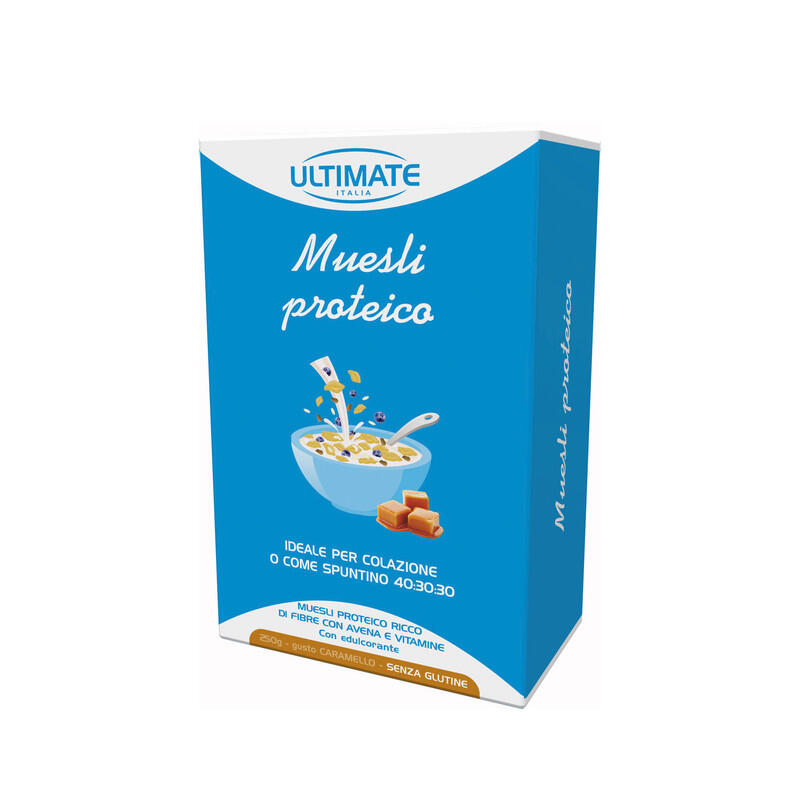 ULTIMATE ITALIA Integratore alimentare - MUESLI PROTEICO CARAMELLO - 250g