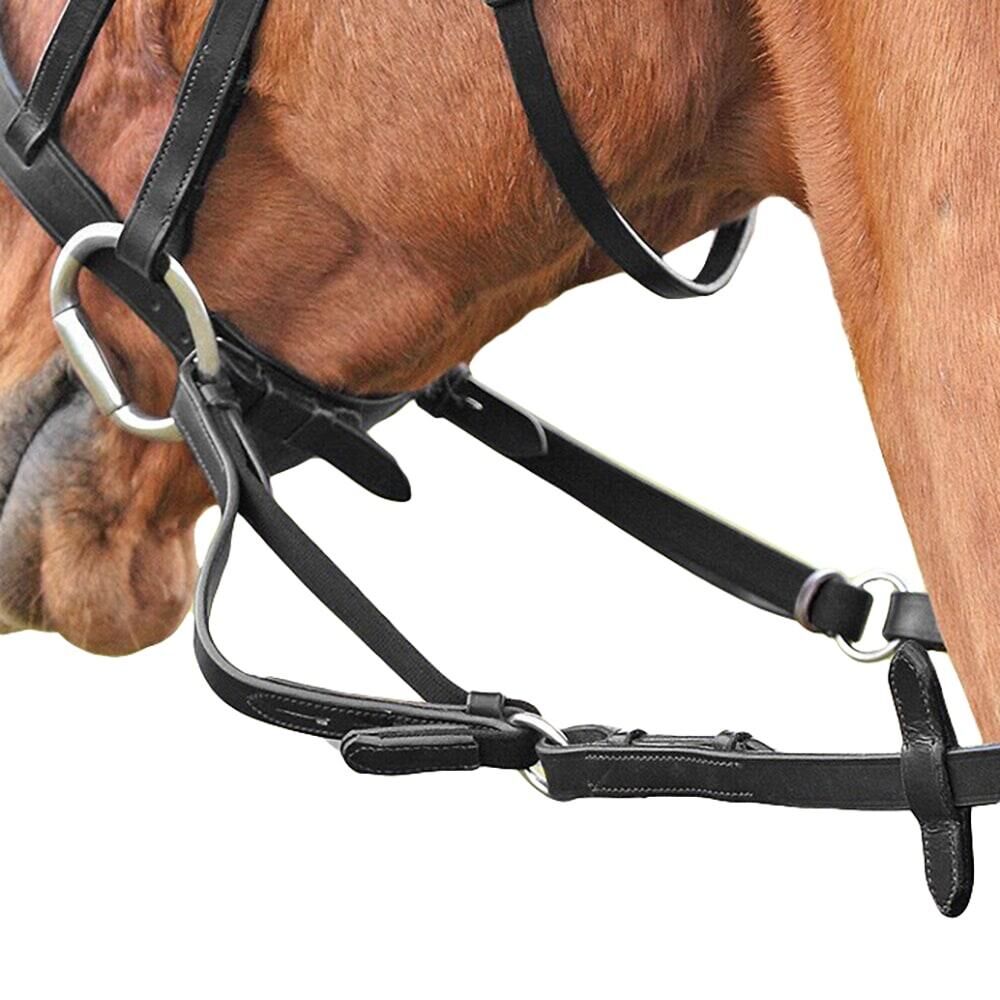 SHIRES Flexible Leather Horse Reins (Black)