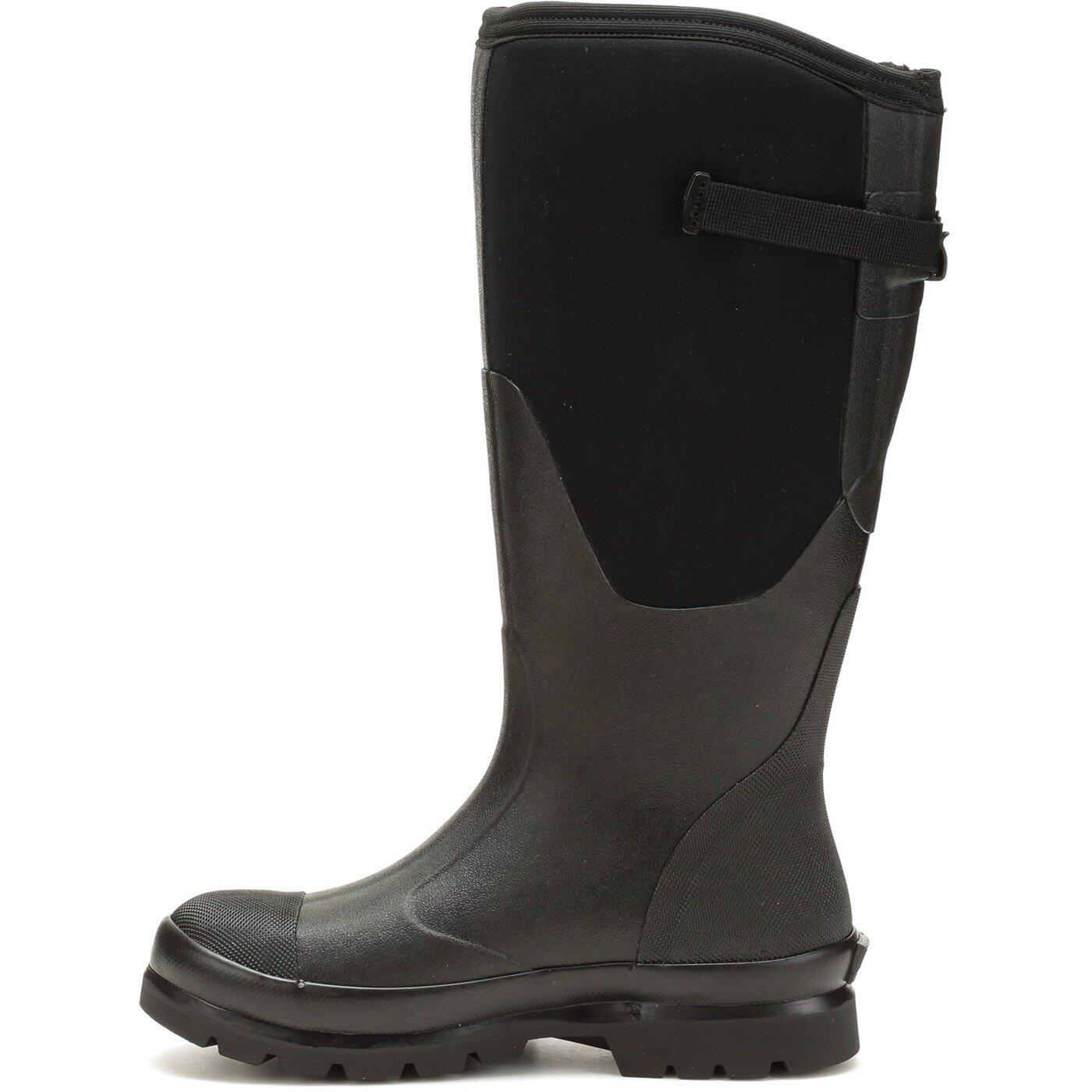 Womens Chore Adjustable Tall Wellington Boots (Black) 4/5