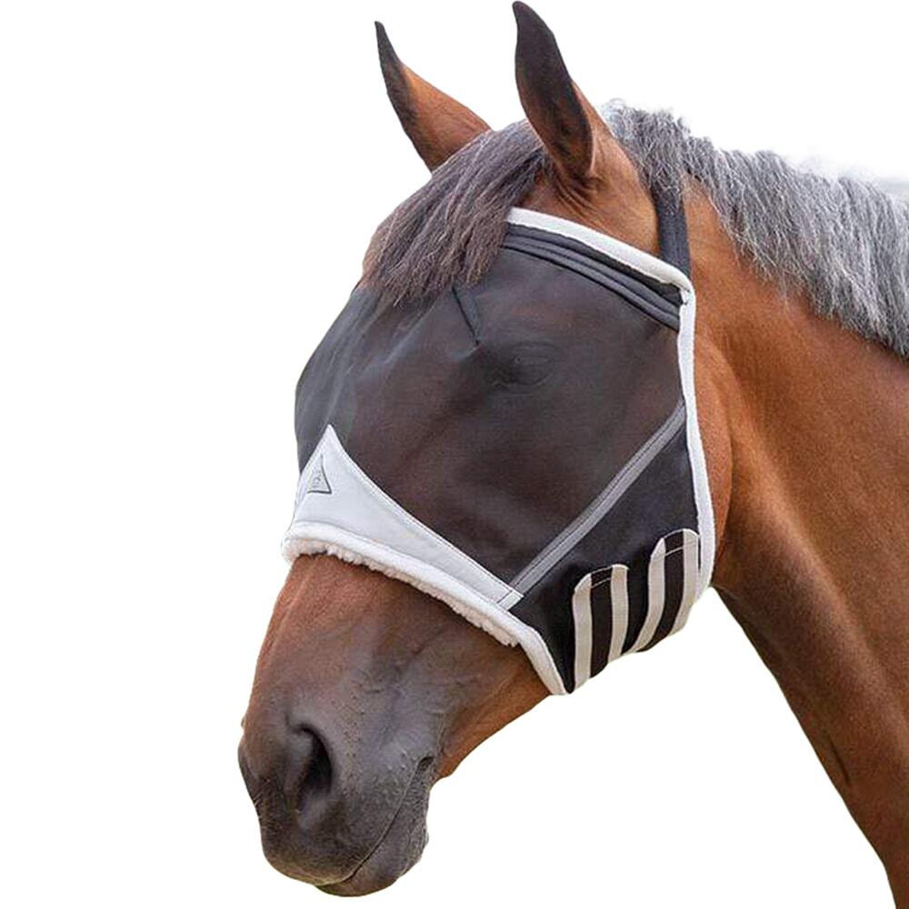 SHIRES Fine Mesh Earless Horse Fly Mask (Black)