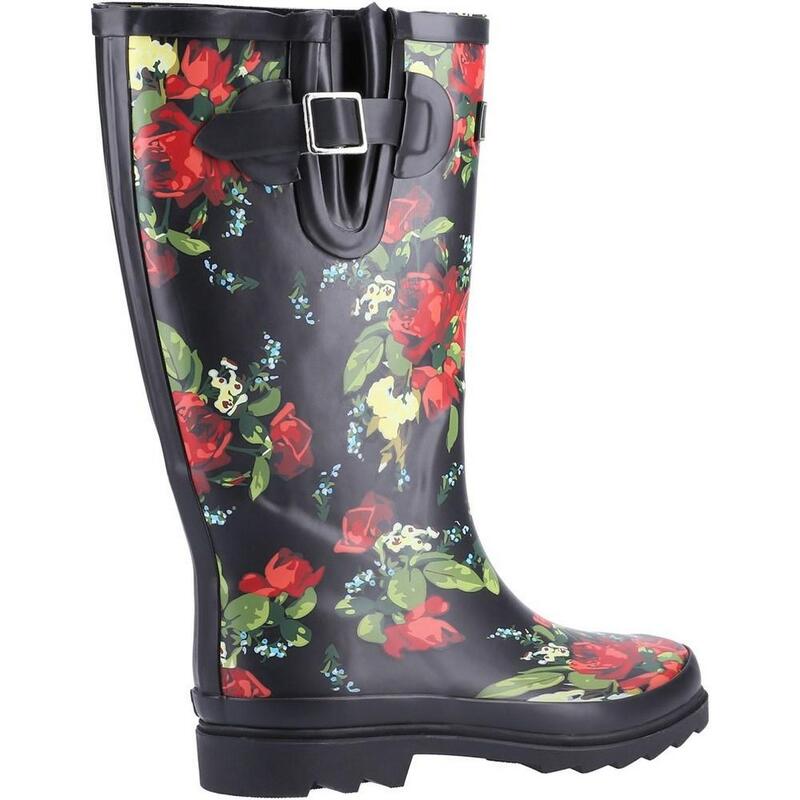 Bottes de pluie Femme (Noir / Rouge)