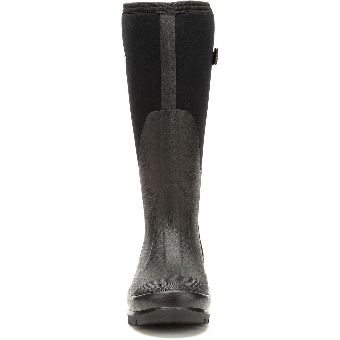 Womens Chore Adjustable Tall Wellington Boots (Black) 1/5