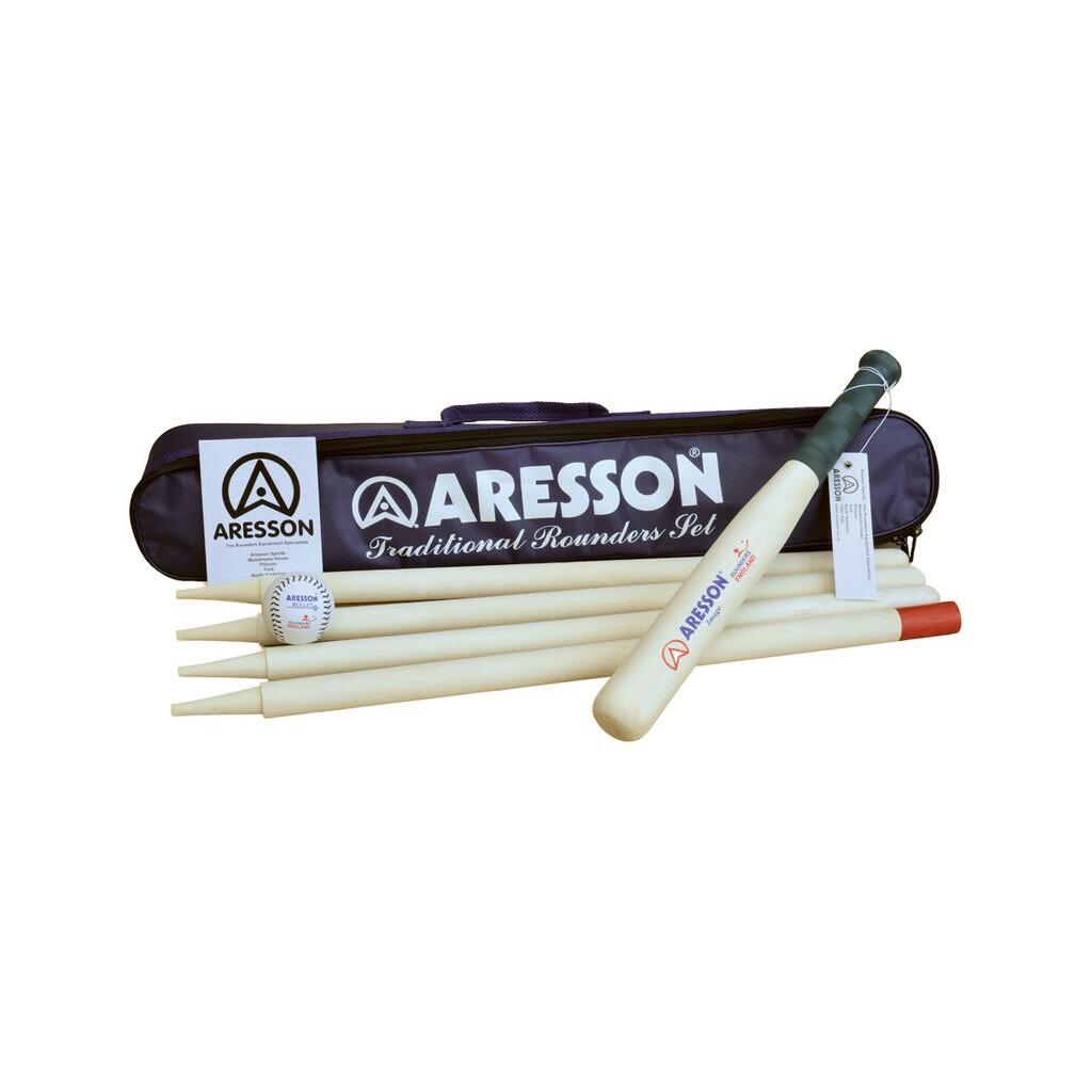 ARESSON Traditional Leather Rounders Set (Pack of 6) (White/Green/Blue)