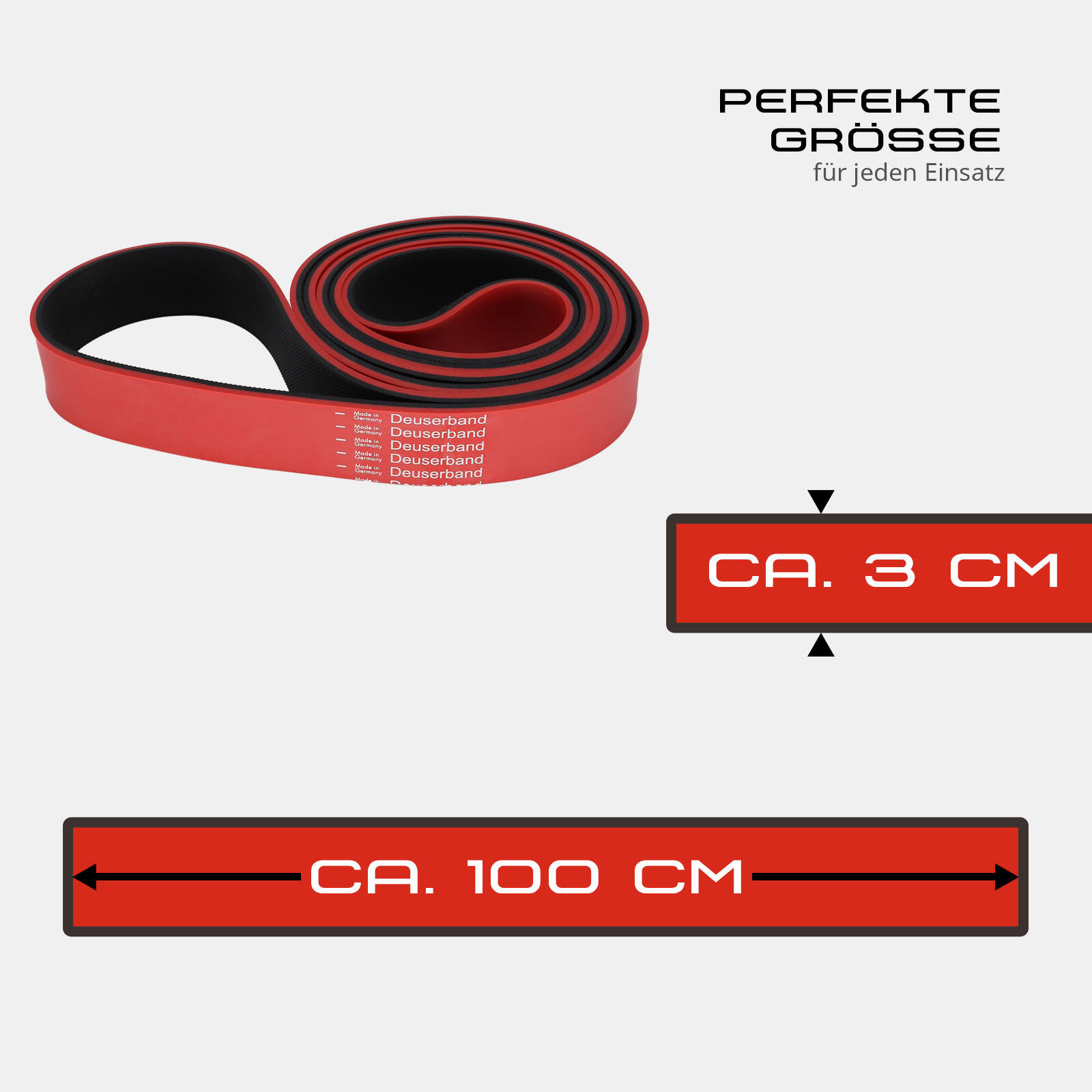 DEUSER ® BAND HEAVY ROT/SCHWARZ 4/7