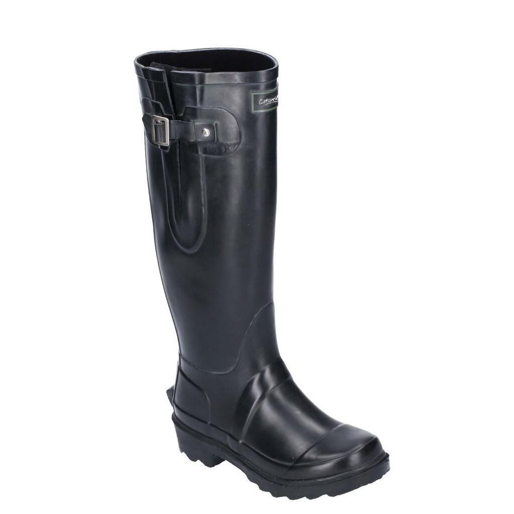 Womens/Ladies Windsor Tall Wellington Boot (Black) 1/5