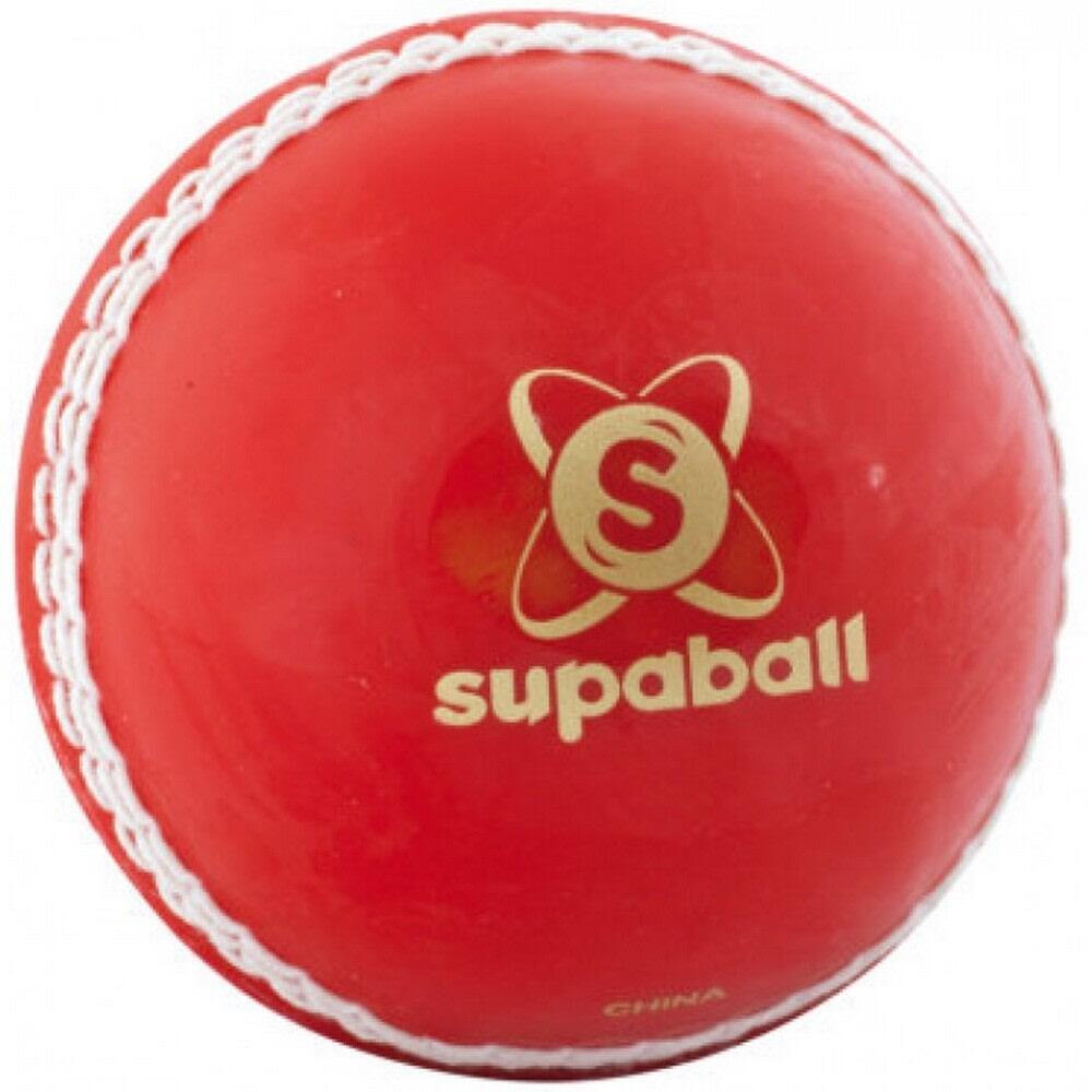 Supaball Cricket Ball (Red/White/Gold) 1/1