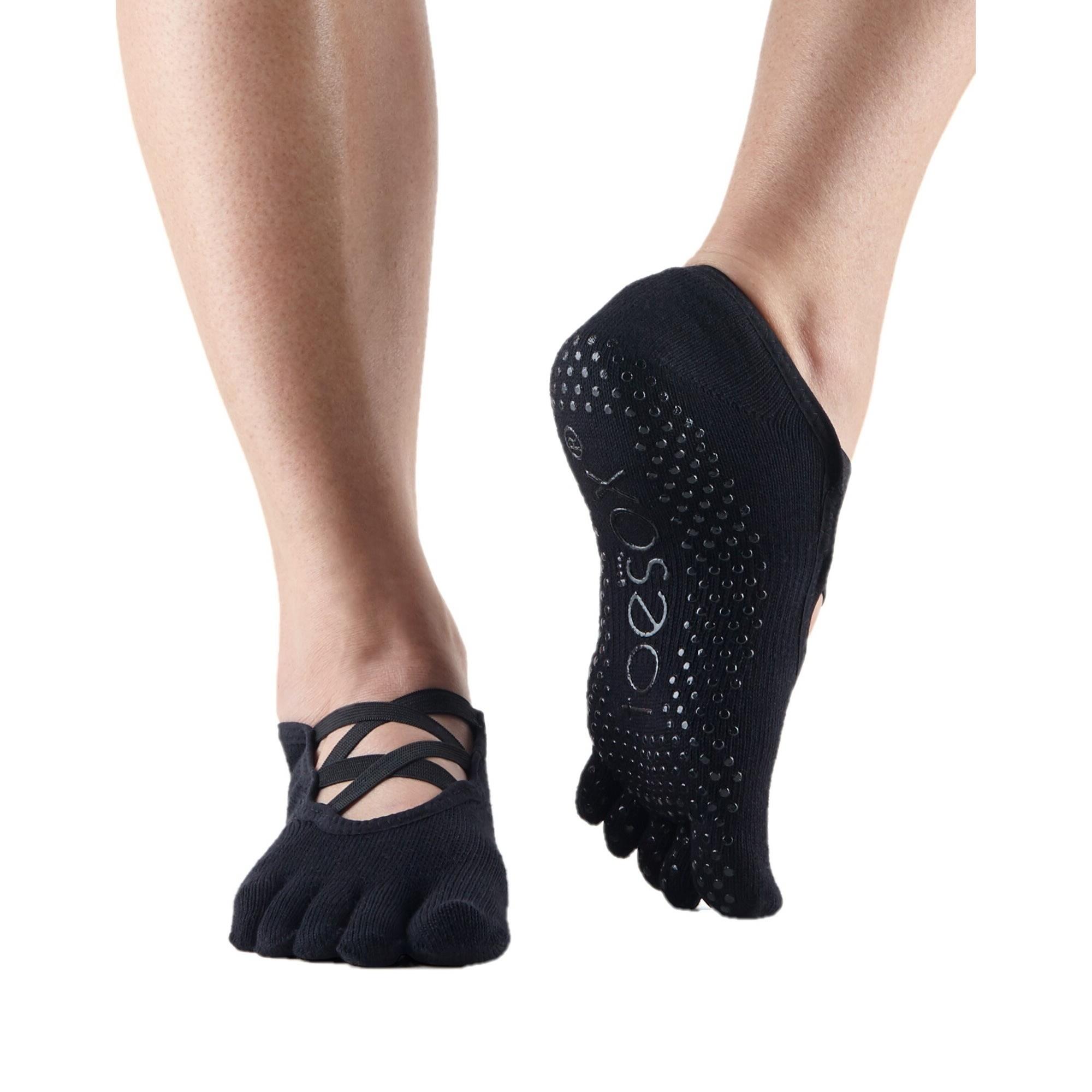 FITNESS-MAD Womens/Ladies Elle Toe Socks (Black)