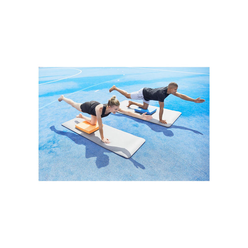Grijs - Yogamat Deluxe 190 x 60 x 1,5 cm
