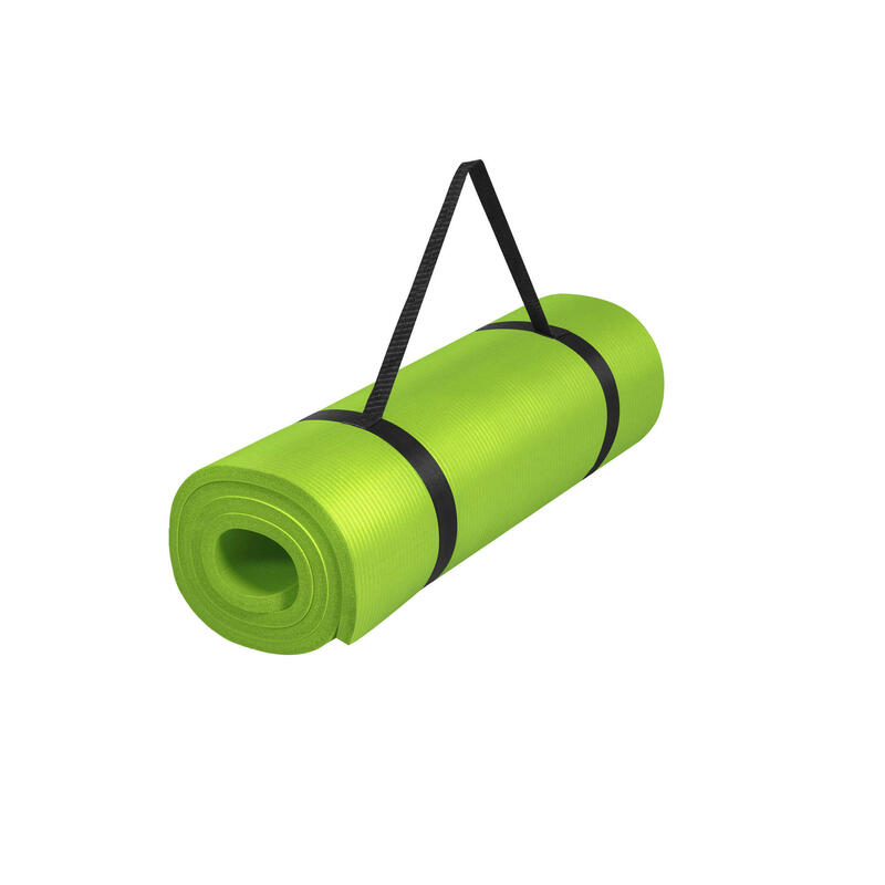 Lime groen - Yogamat Deluxe 190 x 60 x 1,5 cm