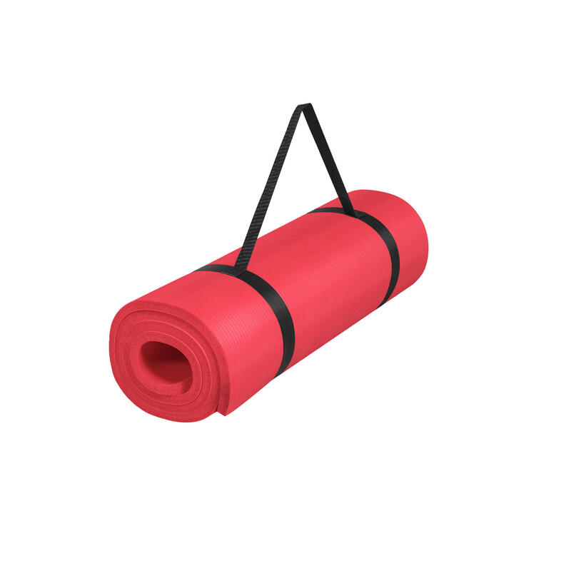 Mata do jogi Gorilla Sports czerwona 190x60x1,5 cm