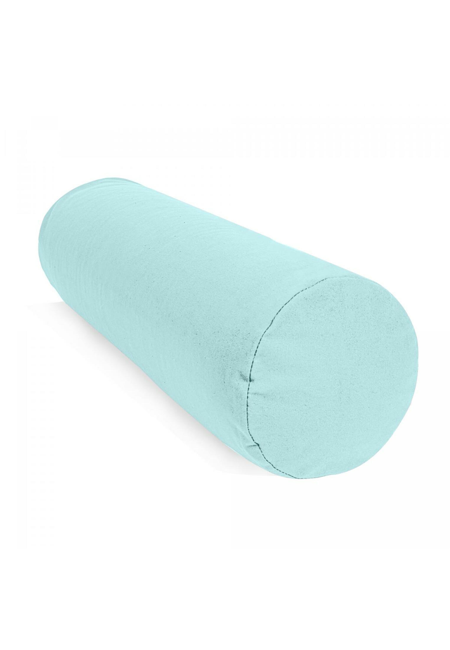 Yoga Bolster - Licht Blauw - 65 x 20 cm - Yoga kussen - Rond 2/7