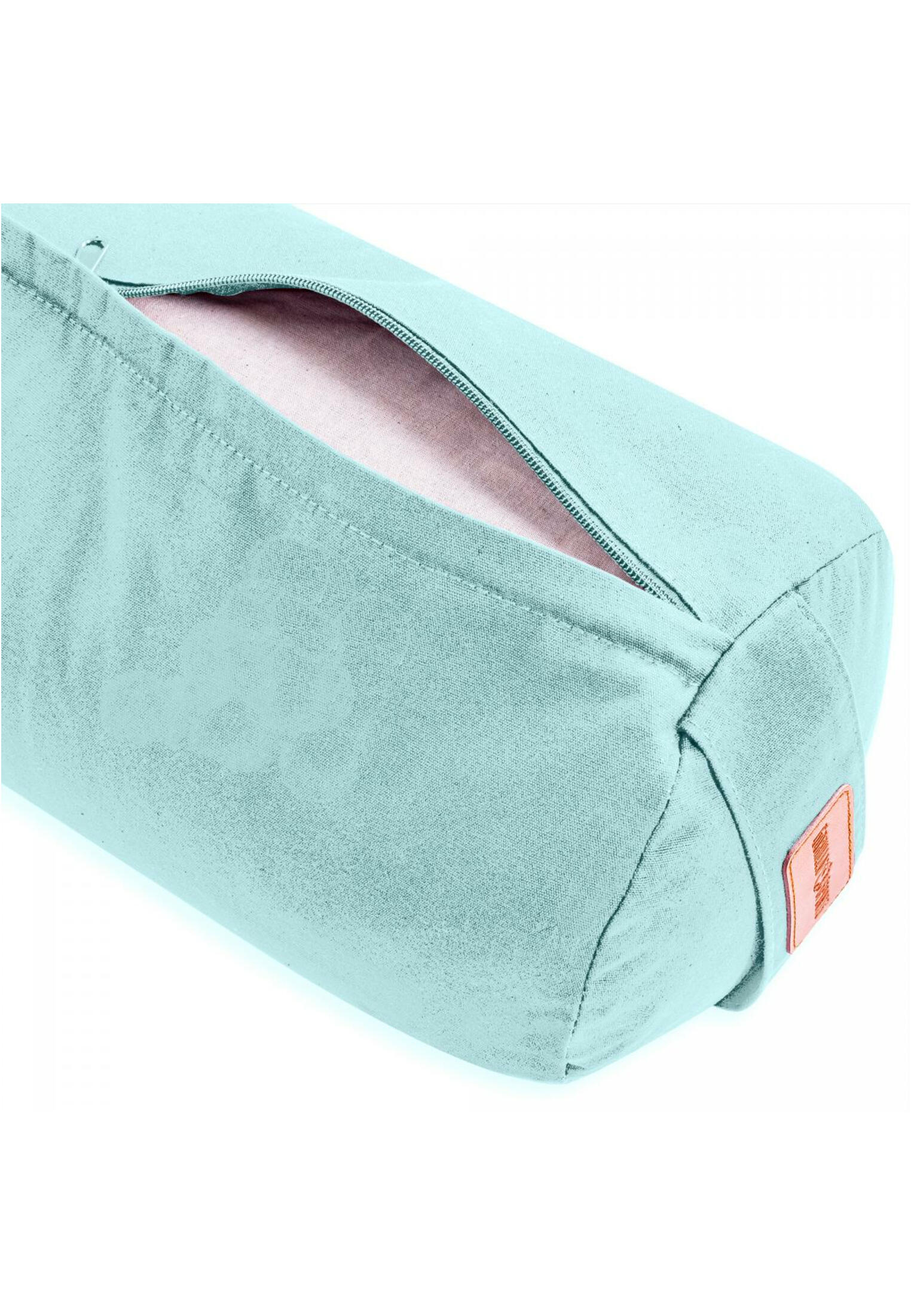 Yoga Bolster - Licht Blauw - 65 x 20 cm - Yoga kussen - Rond 5/7