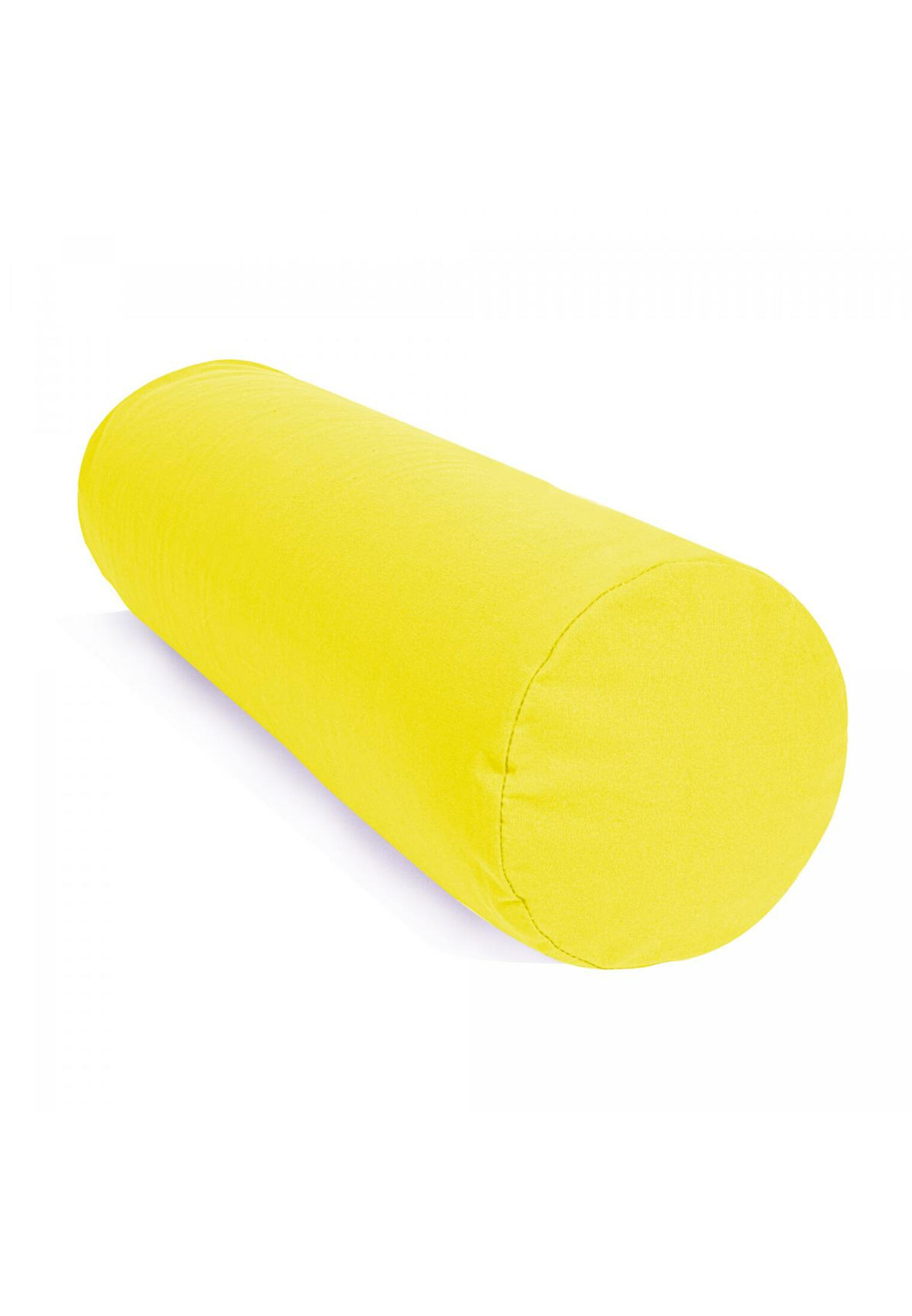 Gorilla Sports Yoga Bolster - Geel - 65 x 20 cm - Yoga kussen - Rond 2/7