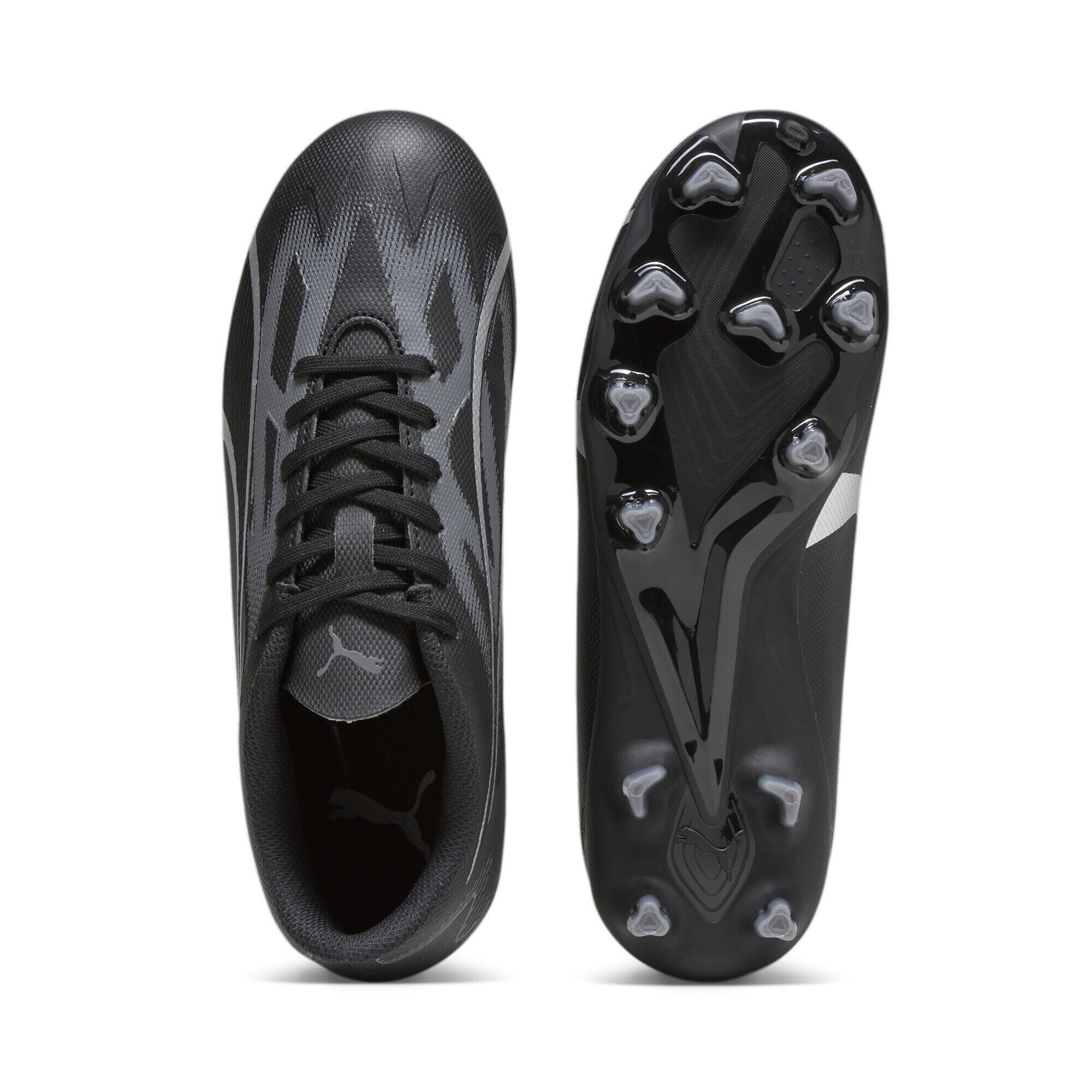 ULTRA PLAY FG/AG voetbalschoenen voor jongeren PUMA Black Asphalt Gray 4/6