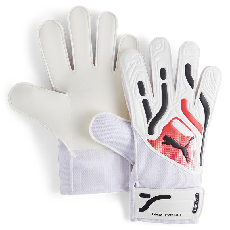 Gants de gardien de but PUMA ULTRA Play RC PUMA White Ultra Blue Fire Orchid Red