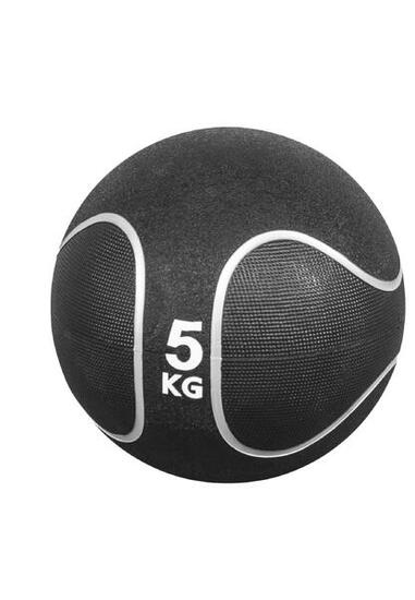 MEDECINE BALL CAOUTCHOUC NOIR ET GRIS | MUSCULATION | AU CHOIX DE 1KG À 10KG