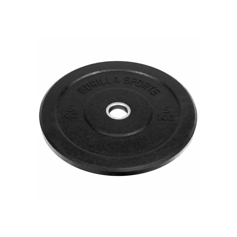 Bumper Plate - Halterschijf - 5 kg - Rubber - 50 mm