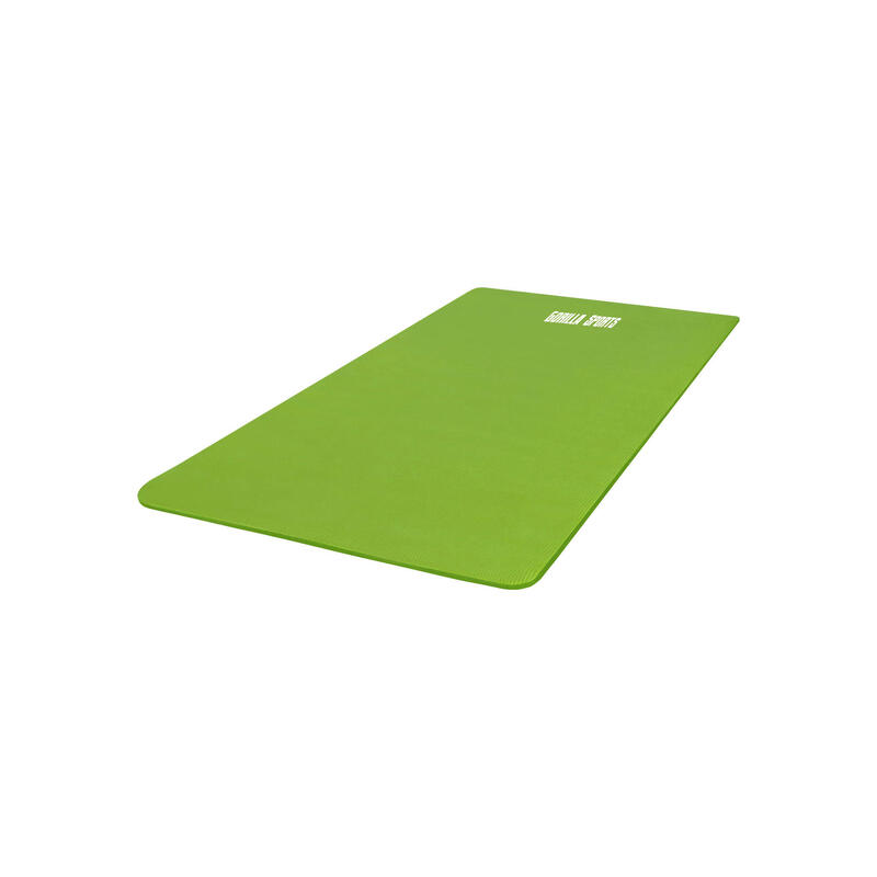 Yogamat Deluxe (190 x 100 x 1,5 cm) - Yoga Mat - limegroen