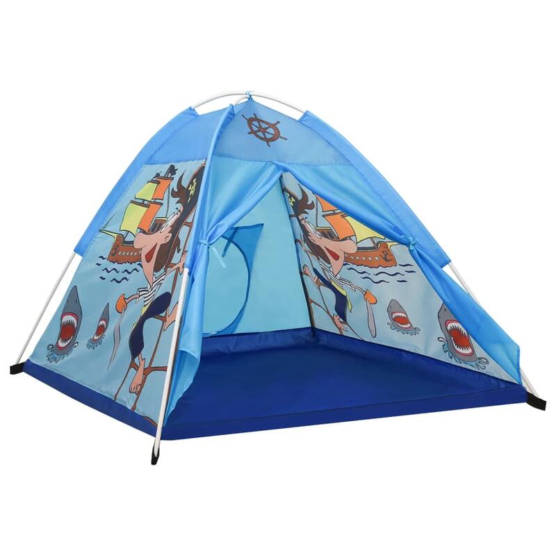 Tenda de brincar infantil 120x120x90 cm azul