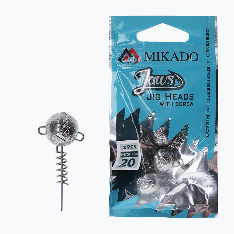 Jiga Head Mikado Jaws con un tornillo 3 PC.