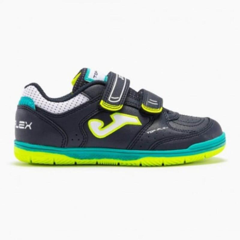 Zapatillas Joma Top Flex Jr. 2303 Navy Yellow Indoor.