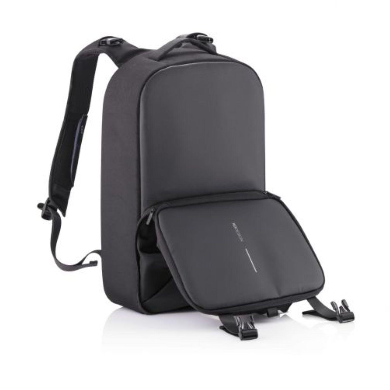 bobby black leather backpack Foldable the design is complete with side popper fastenings that expand the gussets Bobby Backpack Xdesign Bag Bobby