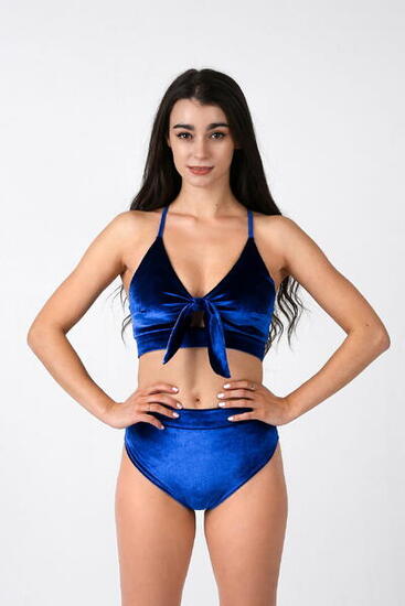 Spodenki do pole dance twerk Rev Activ Velvet z wysokim stanem welurowe