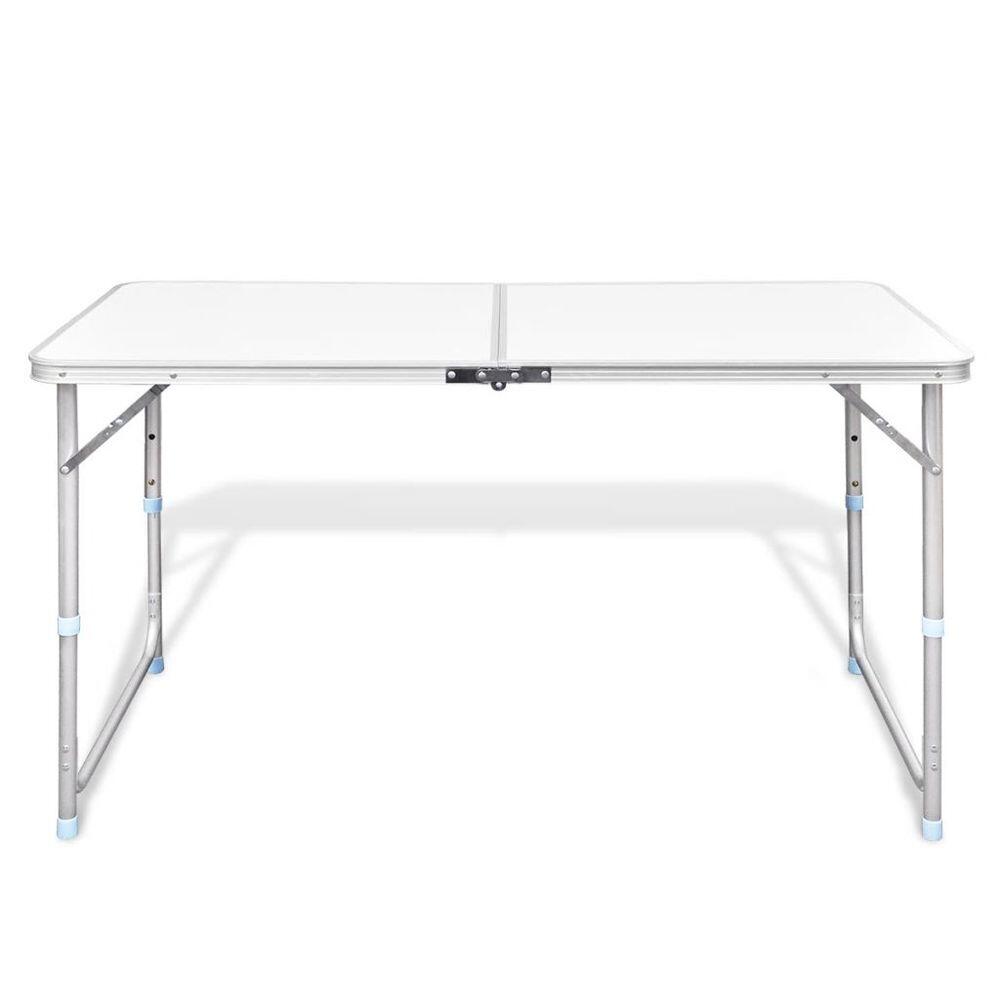 Mesita plegable de aluminio camping 180 x 60 cm 3/6