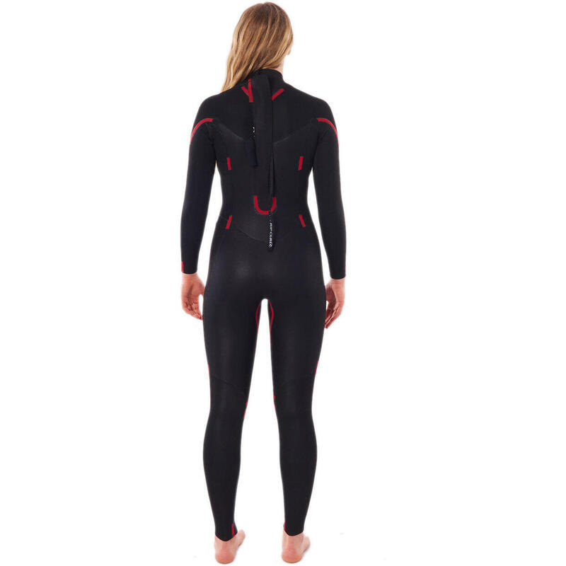 Costum de baie pentru femei Rip Curl Omega 3/2 mm cu fermoar la spate, verde