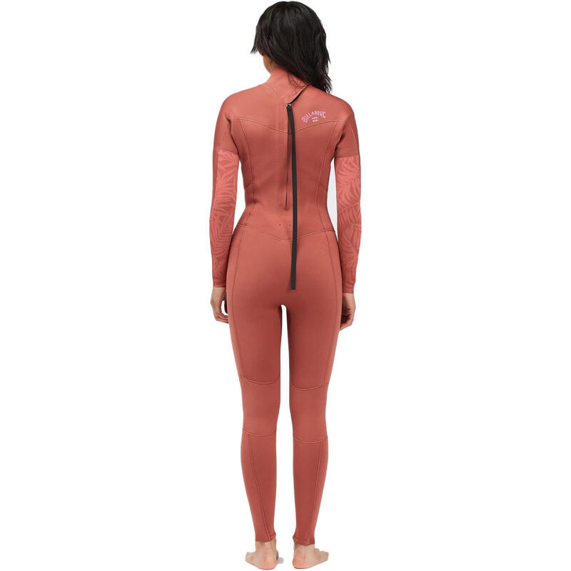 Mujer Synergy 3/2mm Back Zip Gbs Neopreno - Clay