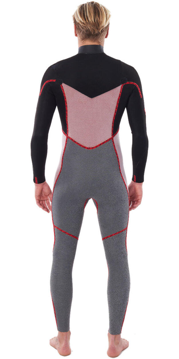 2022 Hommes Dawn Patrol Warmth 3/2mm Chest Zip Combinaison Néoprène - Wine 6/6