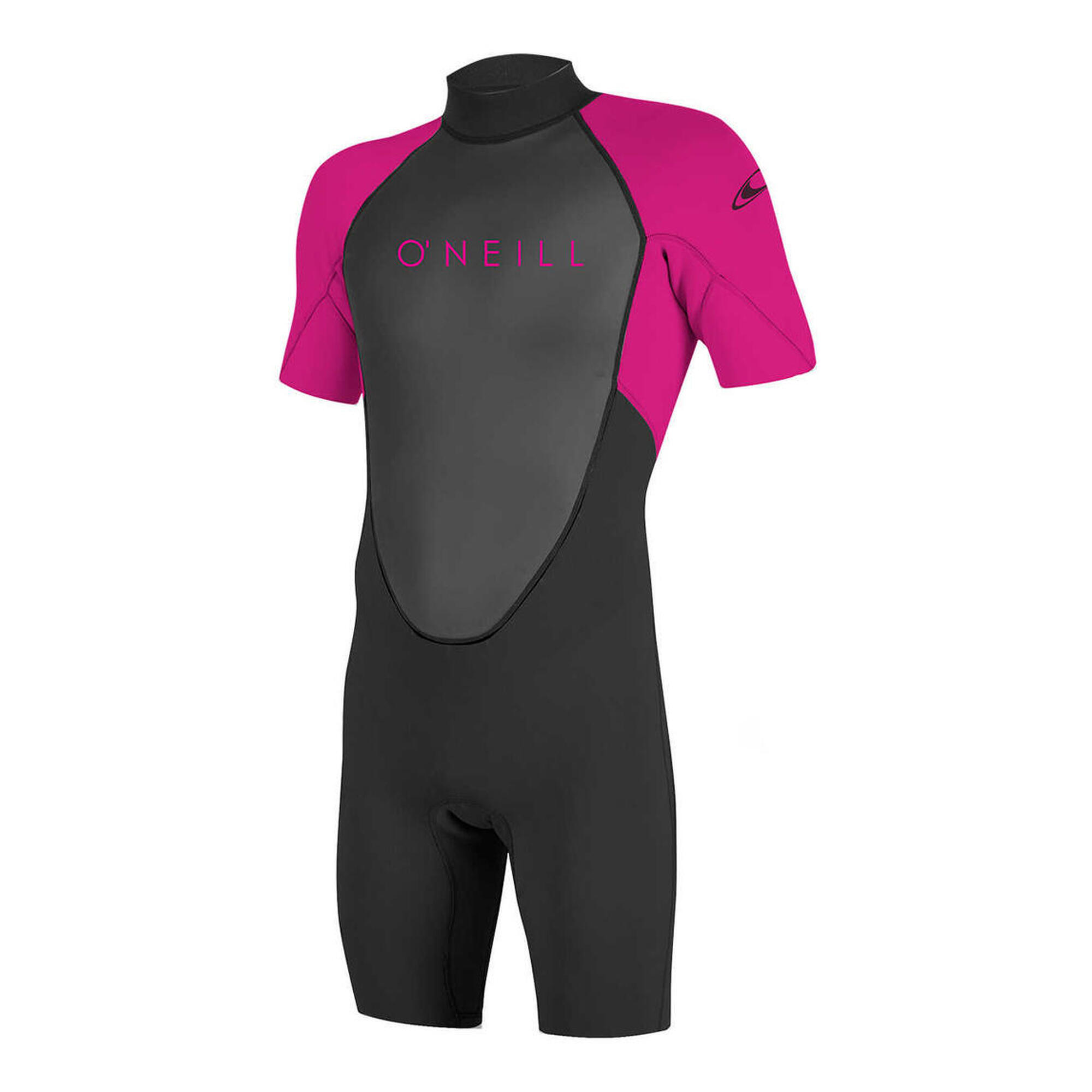 O'NEILL 2023 O'Neill Youth Reactor II 2mm Back Zip Shorty Wetsuit - Black / Berry