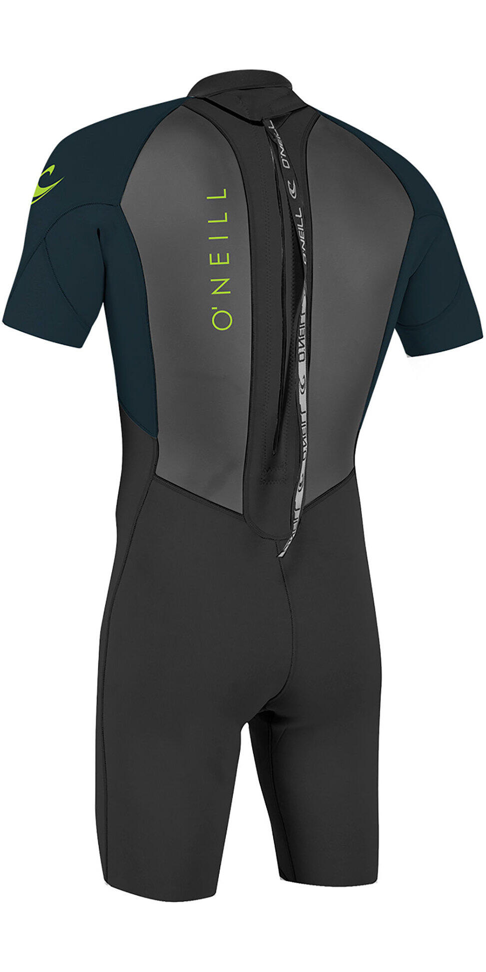 O'neill Juventud Reactor Ii 2mm Back Zip Shorty Traje - Negr 2/3