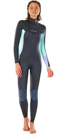 Femmes Dawn Patrol Warmth 3/2mm Chest Zip Combinaison Néoprène - Charcoal