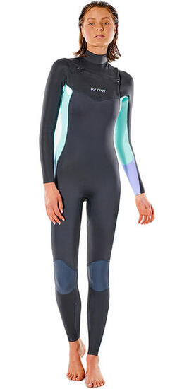 Femmes Dawn Patrol Warmth 3/2mm Chest Zip Combinaison Néoprène - Charcoal