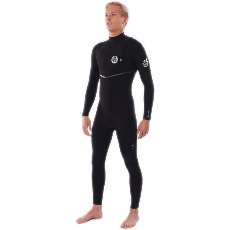 Heren Rip Curl Flashbomb zwemwetsuit 5/3 mm zwart WSMYUF M