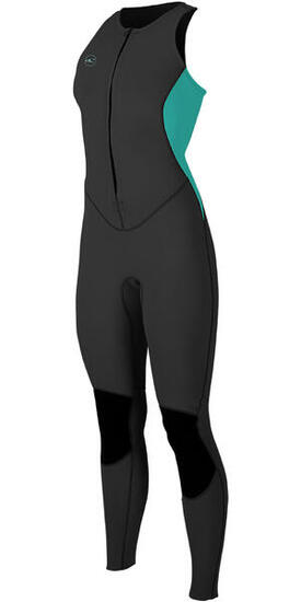 O'Neill Da Donna Reactor II 1.5mm Front Zip Long Jane Muta - Black / Aqua
