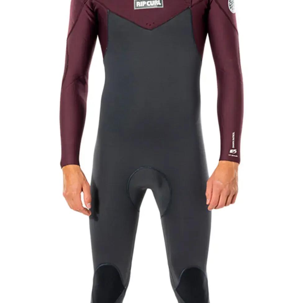 2022 Dawn Patrol Warmth 3/2mm Chest Zip Wetsuit - Wine