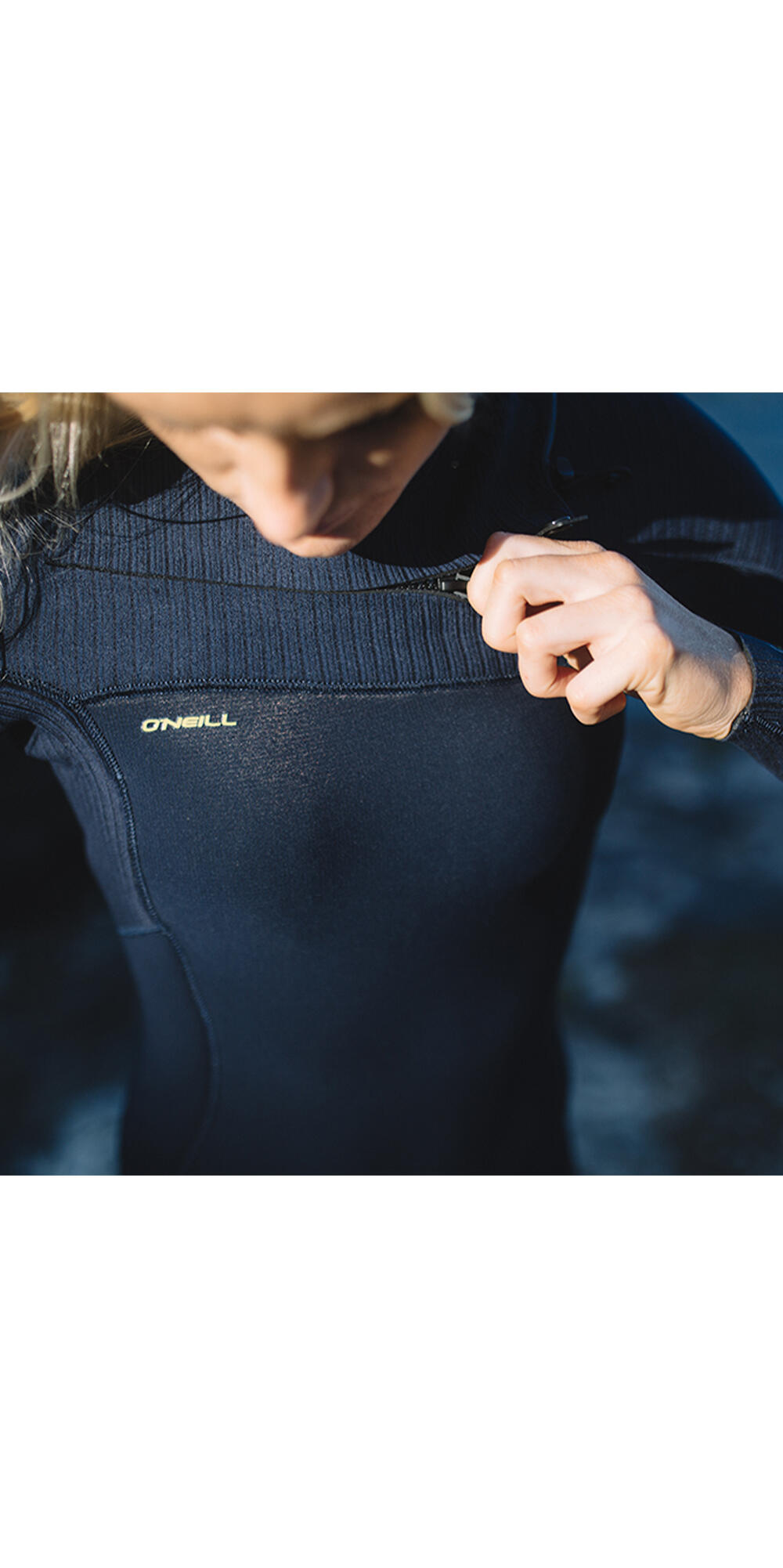 O'Neill Femmes Hyperfreak+ 3/2mm Chest Zip GBS Combinaison Néoprène 4/5