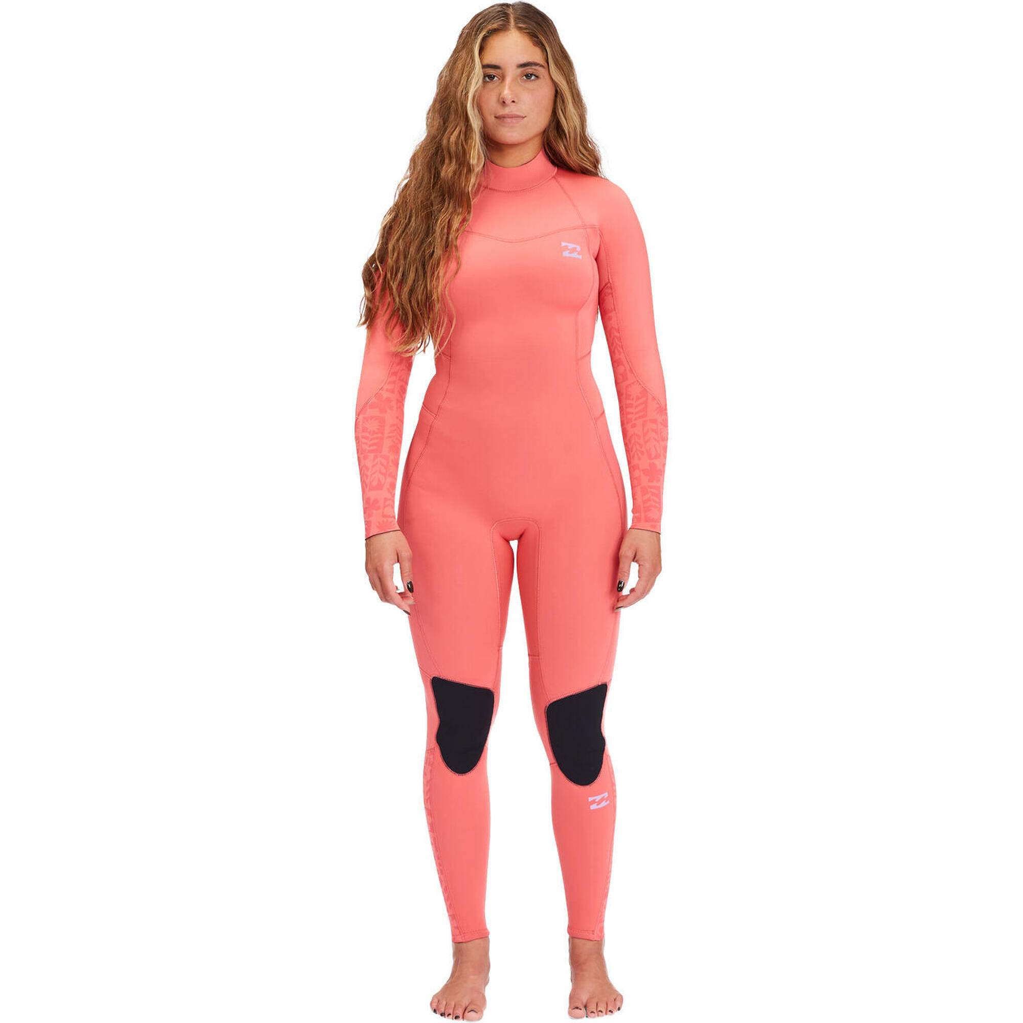 Billabong - Combinaison De Natation Femme Billabong 4/3 Mm Synergy Bz Full - Combinaison De Surf - Orange - Taille Unique - Decathlon